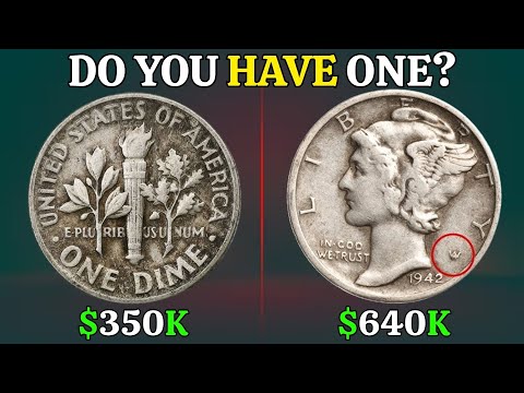 Top 6 One Dime Coins Worth Thousands? | Rare Mercury & Roosevelt Dimes to Look For!