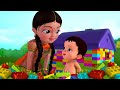 నా అందమైన ఇల్లు Playing With Construction Toys Telugu Rhymes For Children 