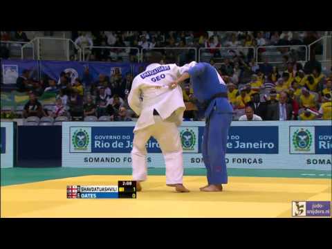 Judo 2013 World Championships Rio de Janeiro: Shavdatuashvili (GEO) - Oates (GBR) [-66kg]