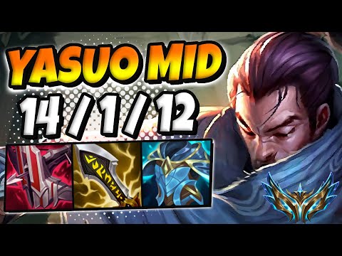 Yasuo MID vs Ahri [ OTP ] Lol Korea Challenger Patch 12.10 ✅
