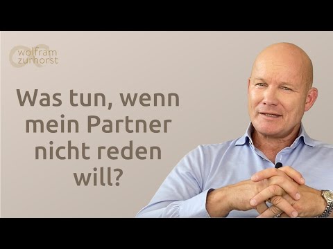 What should I do if my partner doesn't want to talk?
