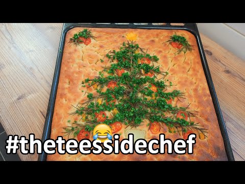 Christmas 2025! Decorated Focaccia Bread made with tickling sticks