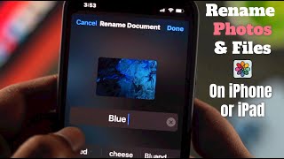 How to Rename Files in Photos on iPhone or iPad