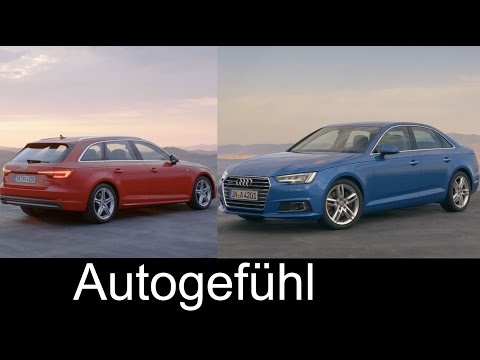 2016 all-new Audi A4 Sedan & Audi A4 Avant driving shots & Exterior Interior