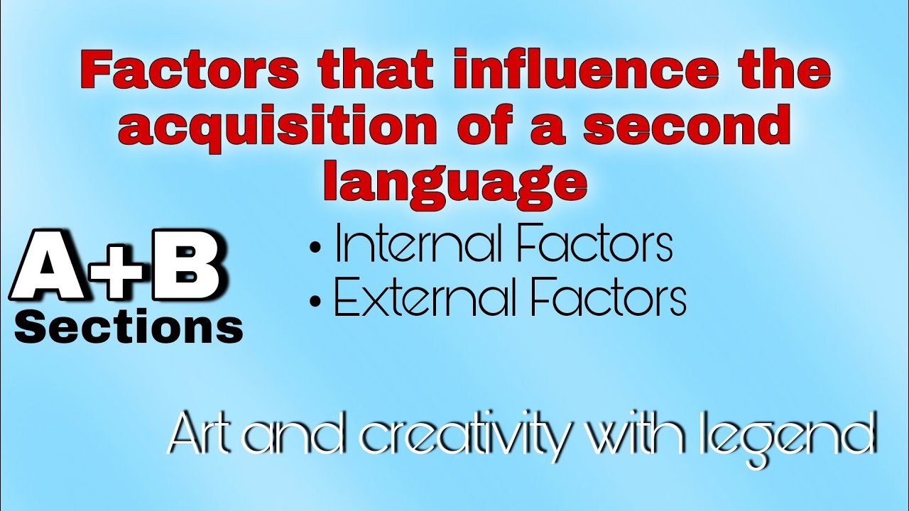 Factor that influence the acquisition of a second language | SLA #linguistics