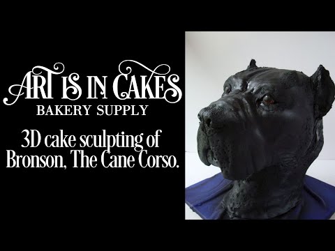 Bronson The Cane Corso 3D Sculpted Dog Cake Time Lapse