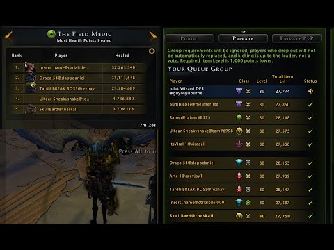 Neverwinter PC - Mod 19 Preview Patch 1 - Zariel's Challenge Completion Paladin Solo Healer