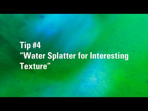 How to Use Water Splatter for Texture in Watercolor | Watercolour Painting Tip 4