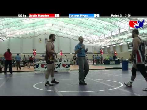 Austin Marsden vs. Spencer Myers at 2013 ASICS University Nationals - FS