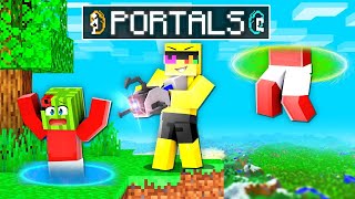 Using PORTALS To Prank My Friend In Minecraft!