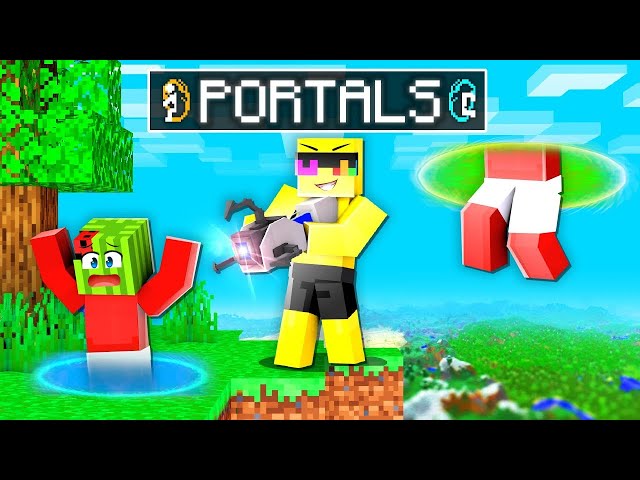 Using PORTALS To Prank My Friend In Minecraft!