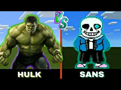 Hulk vs. Sans | Minecraft (SANS IS BACK!) +Story