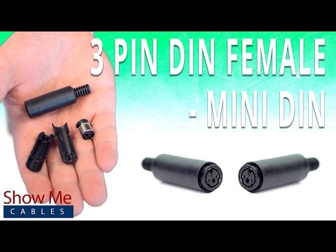 How To Install The 3 Pin Mini DIN Female Solder Connector