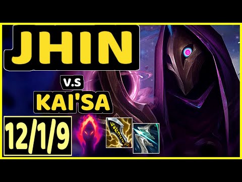 NIXERINO (JHIN) vs KAI'SA - 12/1/9 KDA BOTTOM ADC GAMEPLAY - EUW Ranked MASTER