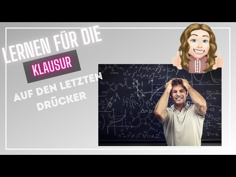 Auf den letzten Drücker lernen - Kurz vor der Prüfung