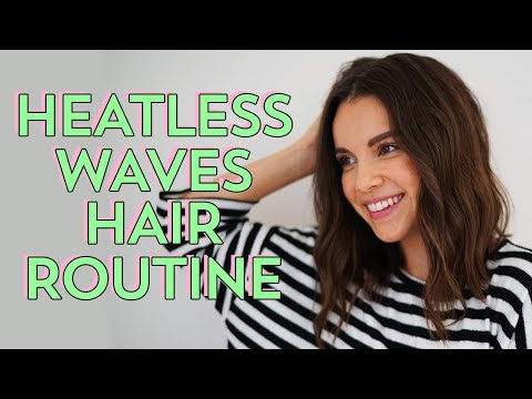 My (Almost) Heatless Waves Hair Routine | Ingrid Nilsen Video