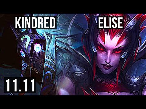 KINDRED vs ELISE (JUNGLE) | 8/1/10, 66% winrate, Dominating | KR Master | v11.11