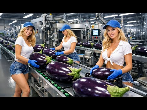 Inside the Eggplant Factory: From Fresh Harvest to Premium Eggplant Extract (Full Process)