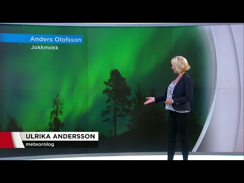 Mäktiga bilder på norrskenet - Nyheterna (TV4)