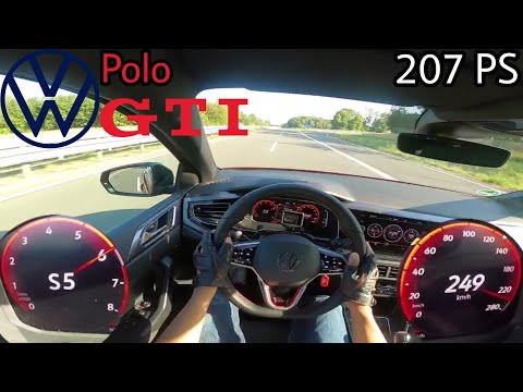 2022 VW Polo GTI Facelift 2.0 l TSI (207 PS) - POV Testdrive AUTOBAHN Beschleunigung & Speed