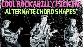 Cool Rockabilly Pickin' + Alternate Chord shapes (Guitar tutorial) #learnguitar #rockabilly