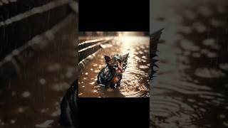 A Poor Cat in the Rain Found Love… But Then Lost Everything 😿💔   #cat