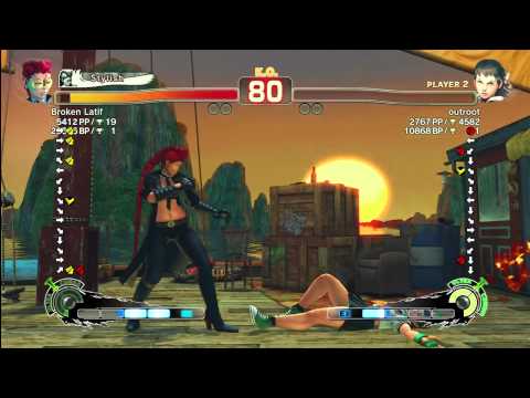 SSF4 AE [Viper] Broken Latif vs outroot [Sakura]