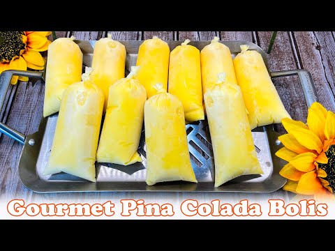 Creamy Pina Colada Bolis | You're going to move these