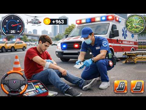 Ambulance Car Simulator Game - Fast Doctor With Medical Emergency Rescue 3D - Android Gameplay