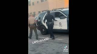 LAPD LASD standoff
