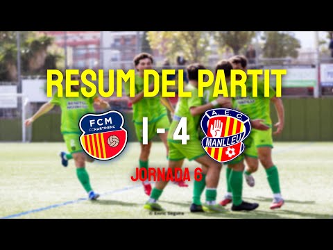 RESUM DEL PARTIT: FC Martinenc 1 - 4 AEC MANLLEU