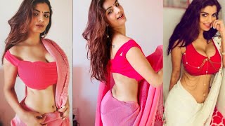 Anveshi Jain Hot in Sari😍Hot and Sexy Anveshi J