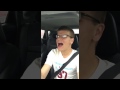 Guy Singing In Car Crashes