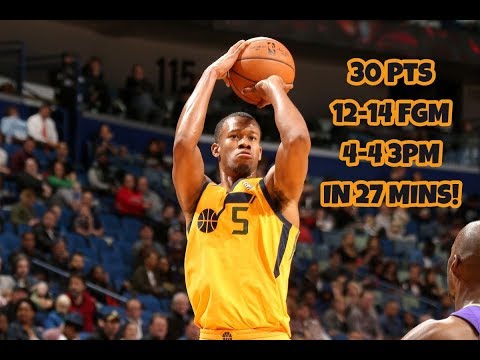 Rodney Hood at Pelicans (02/05/2018) - 30 Pts, 12-14 FGM, 4-4 3PM, LIGHTS IT UP IN 27 MINS!