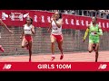 Girls 100m Championship Final - New Balance Nationals Outdoor 2023