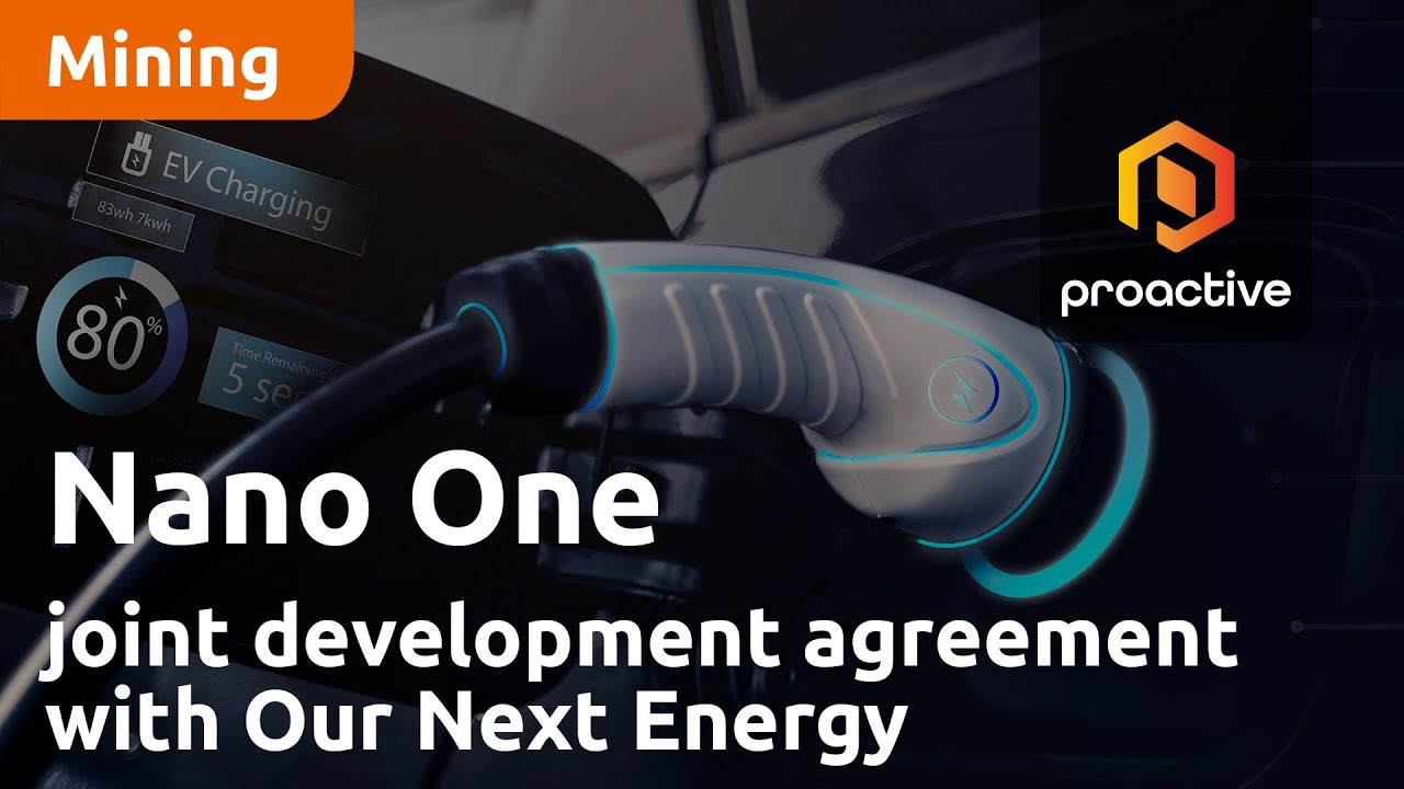 Nano One agrees to joint development agreement with Michigan based Our Next Energy