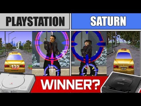 Die Hard Trilogy - Playstation vs Saturn Comparison: Visuals, Sound, Framerate upscaled Retrotink5x