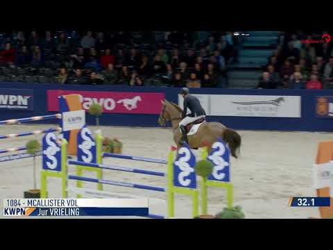 McAllister and Jur Vrieling at the KWPN Stallion Competition Den Bosch 2024