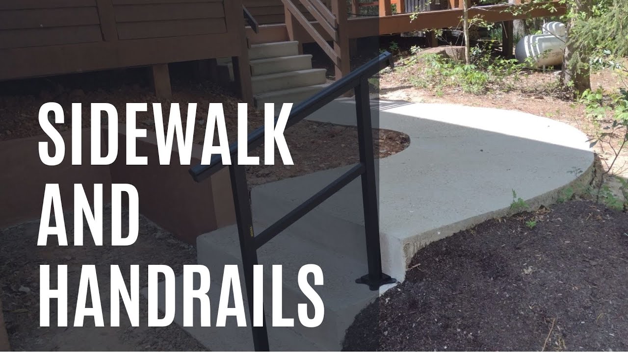 How to sidewalk restore and install Handrails