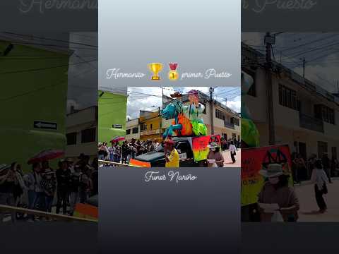 Carnavales en Funes Nariño 2023🎭 Carroza Soy Guaneña🎨🥇