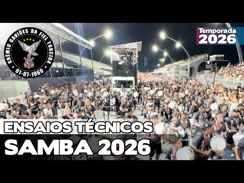 GAVIÕES DA FIEL 2026 | ENSAIO TÉCNICO LARGADA E PISTA | SAMBA AO VIVO #ETSP26