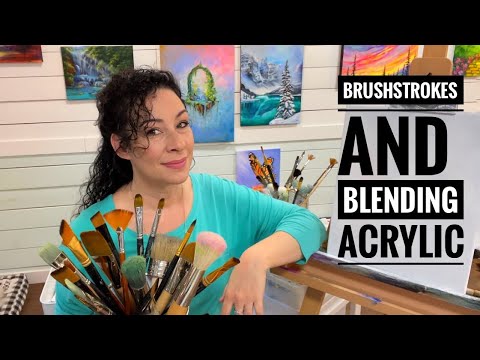 How To: BRUSHSTROKES & BLENDING - ACRYLIC 🎨