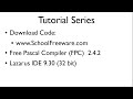 Free Pascal Program Tutorials Lazarus IDE SchoolFreeware