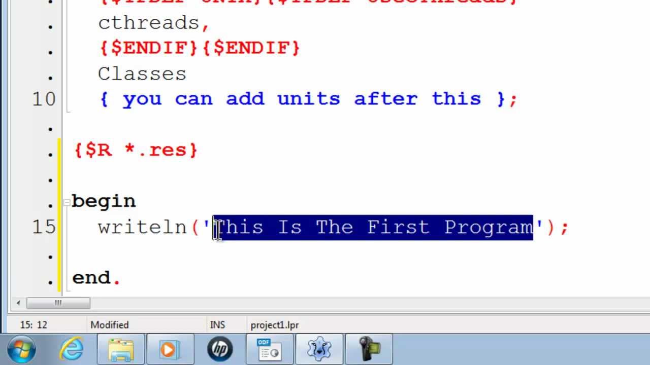 Free Pascal Program Tutorial 1 - Getting Started - Lazarus Download Link - Mac Windows Linux