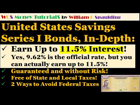 I Bonds in Depth: Earn up to 11.5% Interest, Guaranteed and without Risk, Maybe Even Tax-Free!