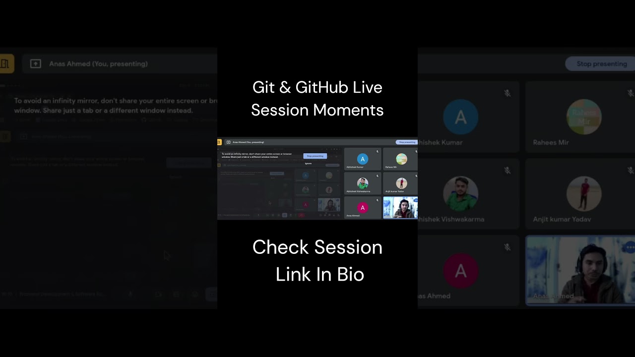 git github live session.Check Free live session link in comment below.