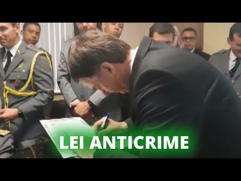 Bolsonaro sanciona lei anticrime - 26/12/19