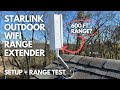 Outdoor Wifi Range Extender For Starlink Setup And Range Test