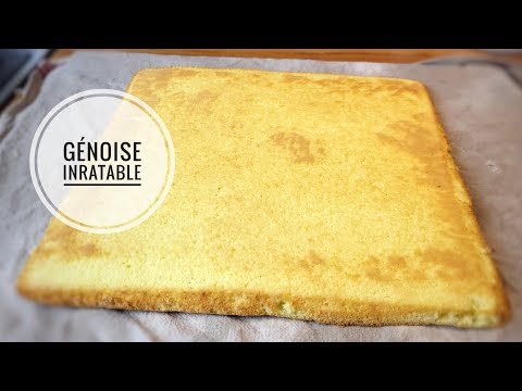 RECETTE DE GENOİSE İNRATABLE, idéale pour bûches et gâteaux roulés