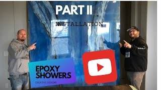 Epoxy shower wall installation- part 2